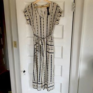 Monteau rayon/linen blend Boho Romper